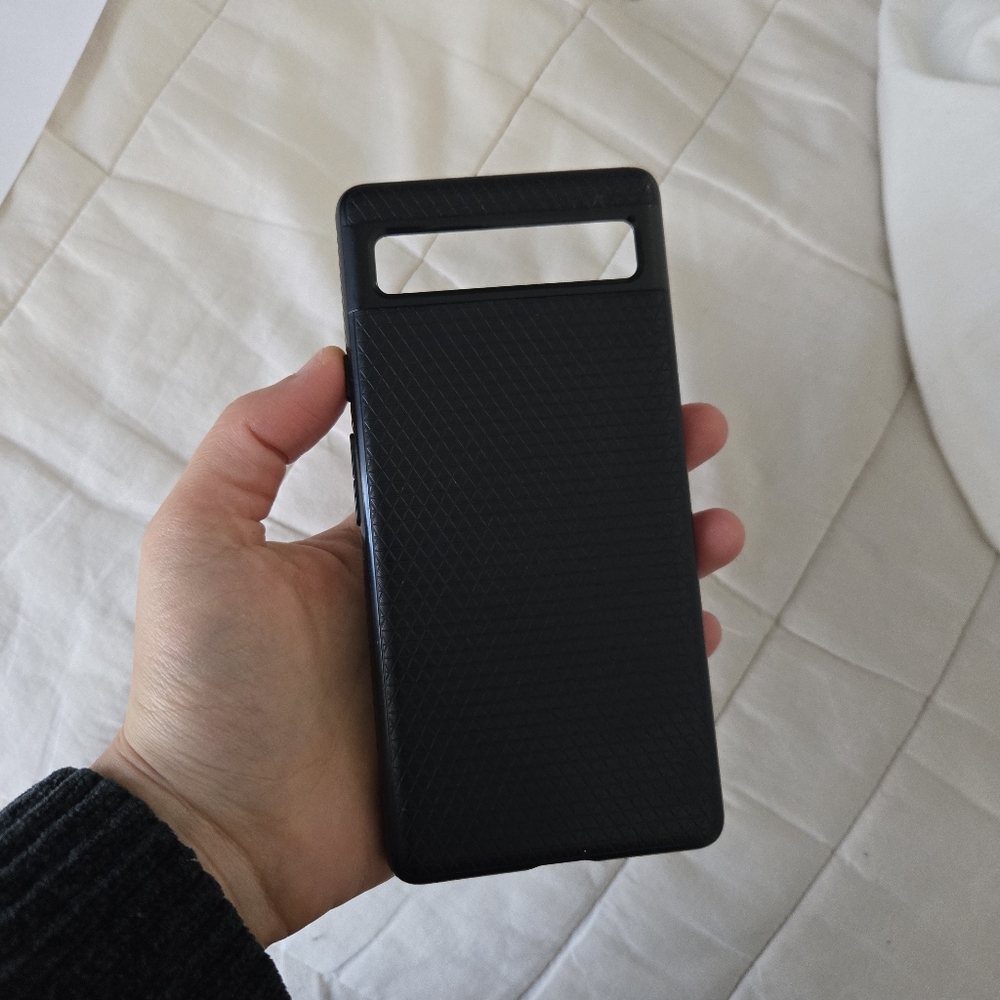 Black Google Pixel 6A Phone Protector Skin Case